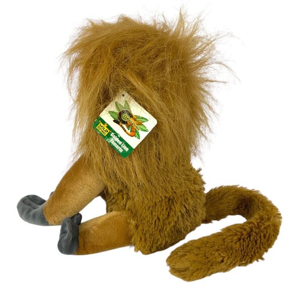 Wild Republic Cuddlekins Plush Golden Lion Tamarin Monkey 12 inch Soft Toy - Picture 2 of 8